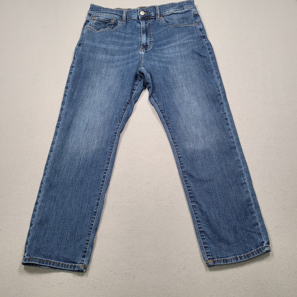 Lucky Brand 410 Athletic Straight Jeans Blue Denim 34x29 Mens